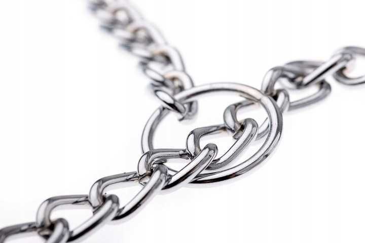 Obroża łańcuszkowa dławik  treningowa  dla psa szczeniaka 45cm