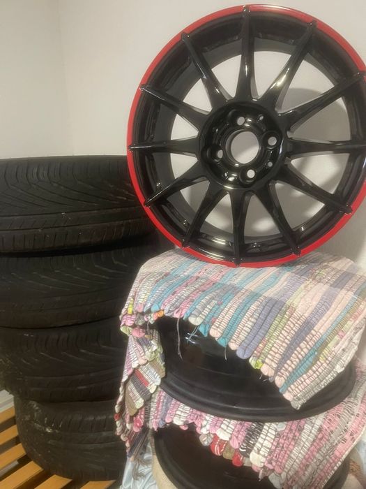 Jantes Ronal R54 MCR Jetblack- Red Rim R16 ( oferta dos pneus)