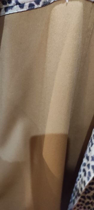 Casaco comprido estampado animal