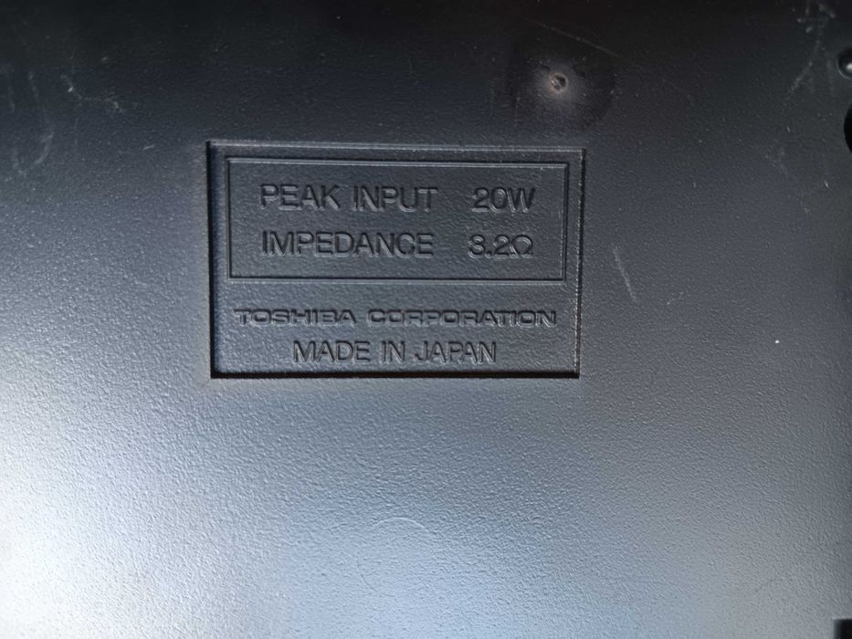 Colunas de som passivas micro-aparelhagem TOSHIBA (made in Japan)