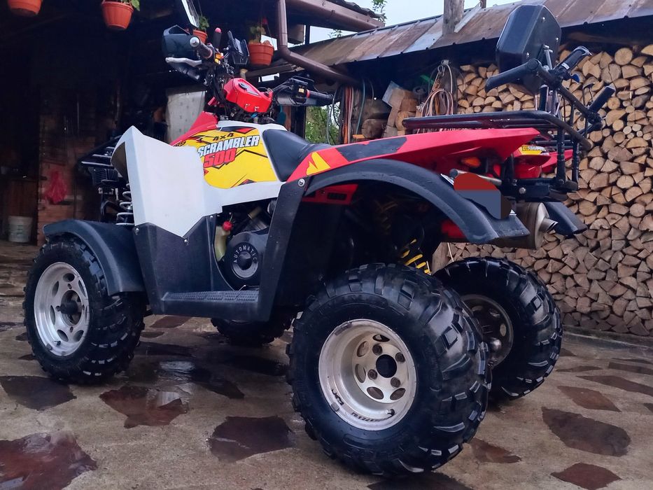 Продам квадроцикл polaris scrambler 500 4х4
