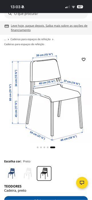 Mesa e Cadeiras para Cozinha