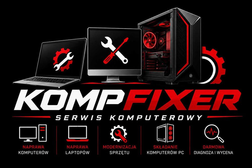 Kompfixer.pl - Serwis komputerowy | Kielce, Chęciny, Małogoszcz i okolice | Dojazd | Naprawa, składanie, modernizacja komputerów i laptopów |