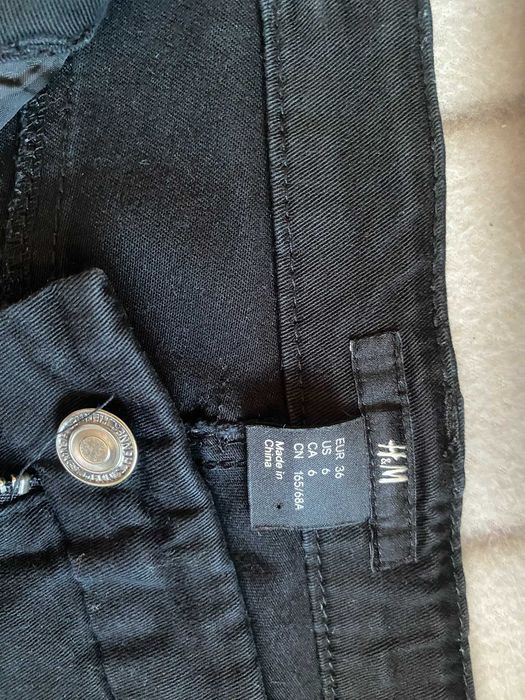 czarne spodnie hm rozmiar 36