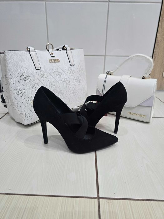 New look czarne zamszowe czolenka roz 37