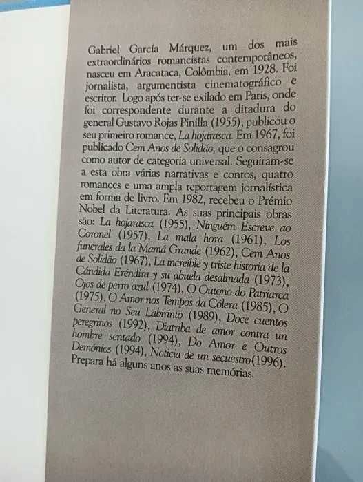 O Outono do Patriarca; Gabriel Garcia Márquez*