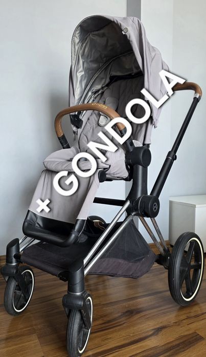 Wózek cybex Priam 2.0 Soho gray silver 2w1 spacerówka gondola