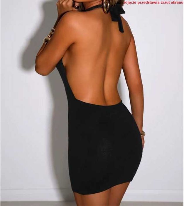 Sukienka letnia bez pleców, wersja czerwona! Nowa!