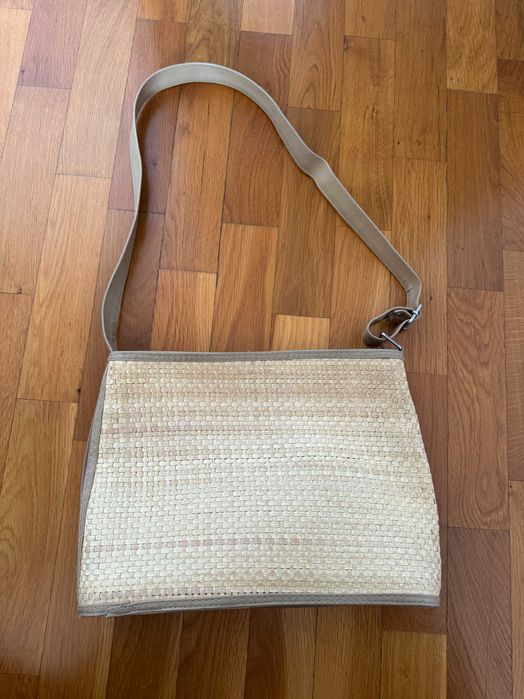 Elegancka torebka damska z plecionką - vintage chic!