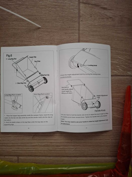 Varredora de Relvado Manual VEVOR 26" (66 cm) – Nova na Caixa!
