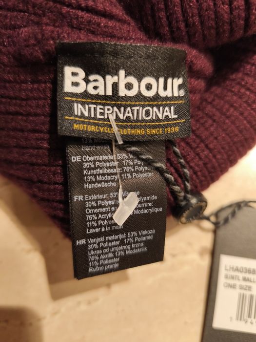 BARBOUR czapka damska nowa z metką