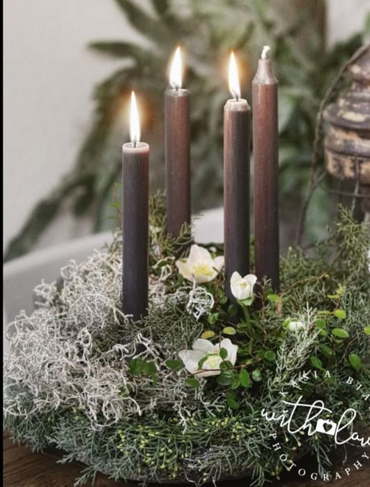 Wianek adwentowy 30 cm.