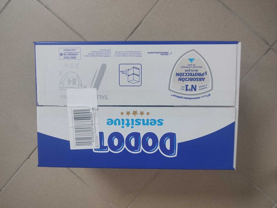 Fraldas Bebé DODOT Sensitive 1  - 84 unidades