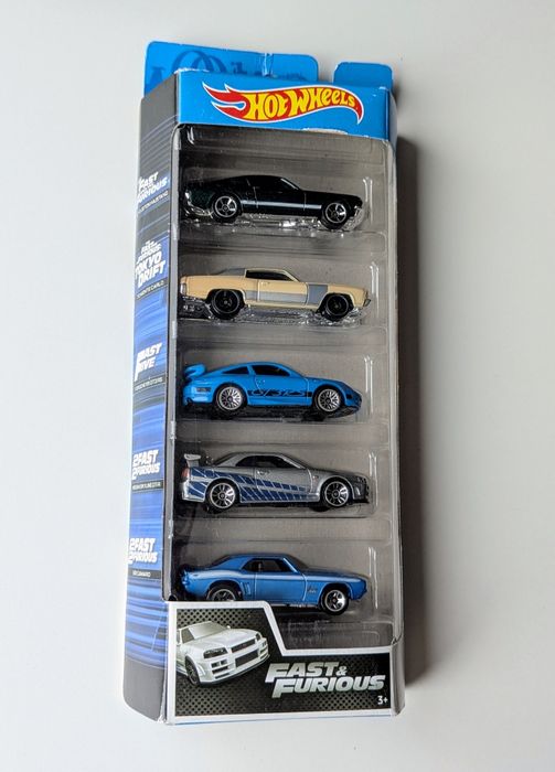 2021 Hot Wheels Fast Furious 5 pack Хот Вілс Форсаж Набір GT-R R34