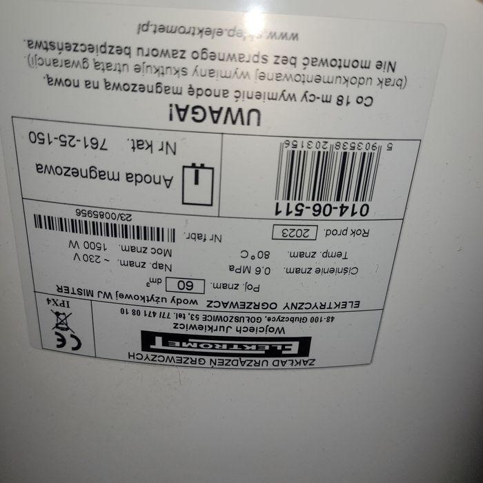 Elektryczny podgrzewacz