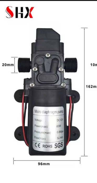 Насос для воды 12в 5А новый в коробке