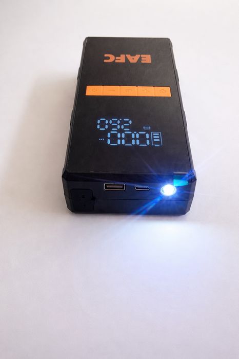 Booster de Bateria 4 em 1 | Booster + Compressor + Lanterna +Powerbank