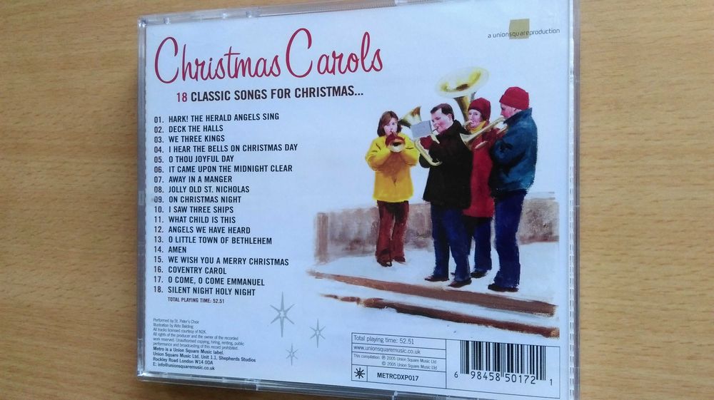 Фирменный CD St. Peter's Choir -Christmas Carols-2005, Made in the EU.