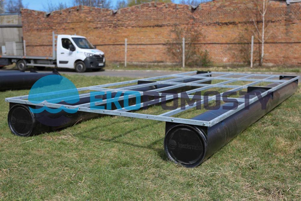 OD RĘKI! - Pomost pływający, platforma pływająca, ponton 6x2,4m