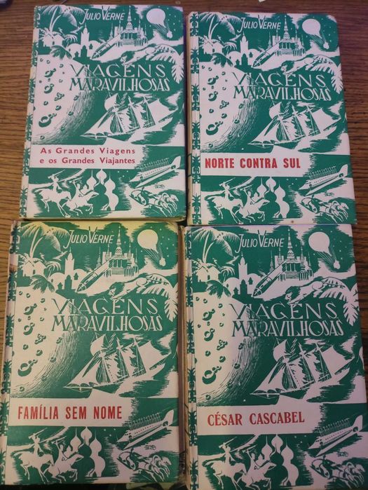 Livros Julio Verne Edição Popular das Viagens Maravilhosas