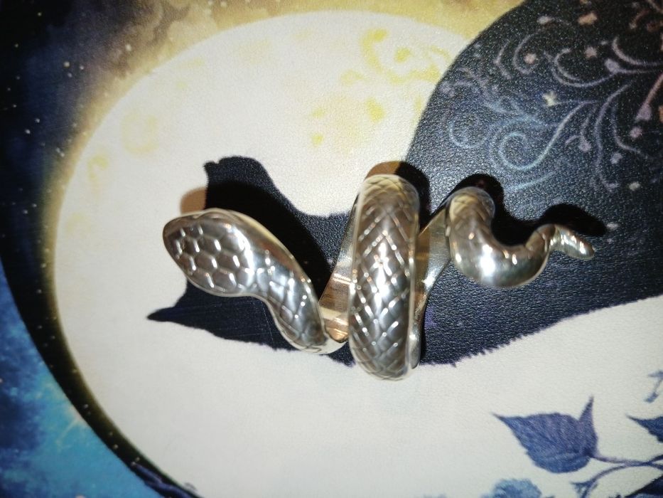 Anel serpente em prata 925
