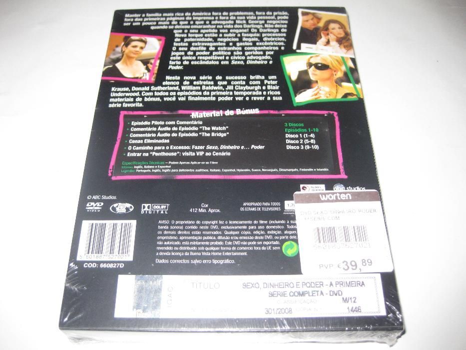 1ª Temporada completa série"Sexo, Dinheiro e Poder/Selado