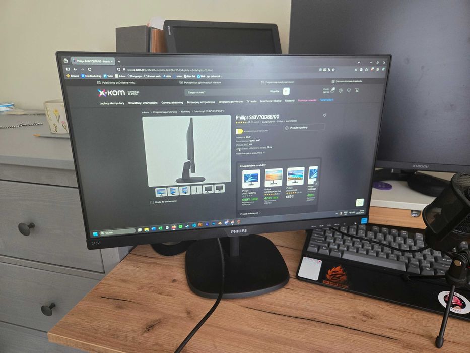Monitor Philips IPS 24" 75 hz
