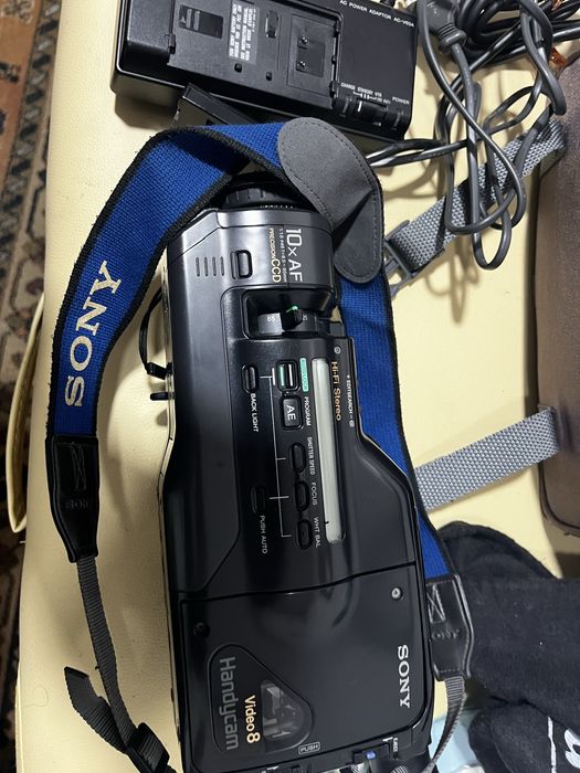 Maquina de filmar antiga a trabalhar