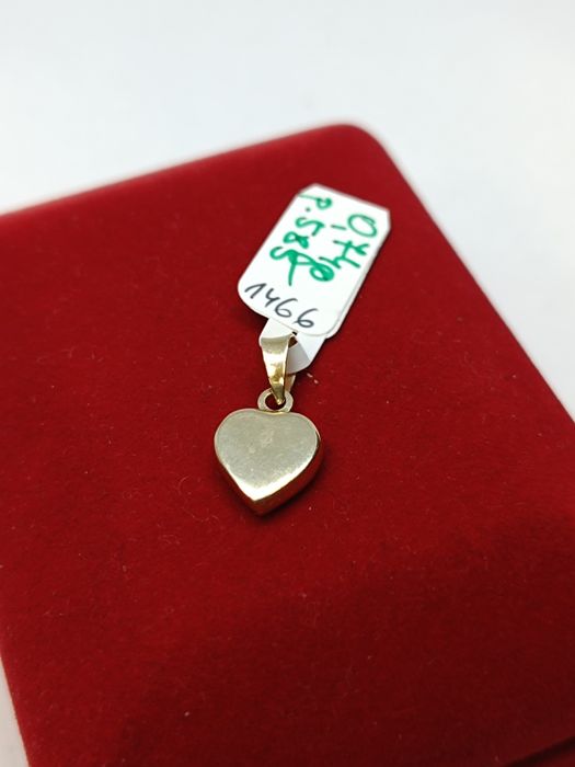 Złoty wisiorek Serce, złoto próby 585
