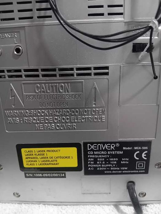 Aparelhagem musica DENVER MCA59S