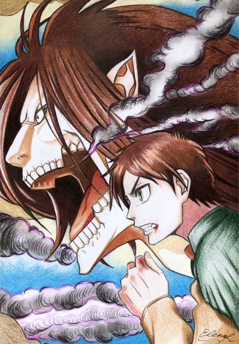 Арт Атака титанів, Attack on Titan, манга, аніме