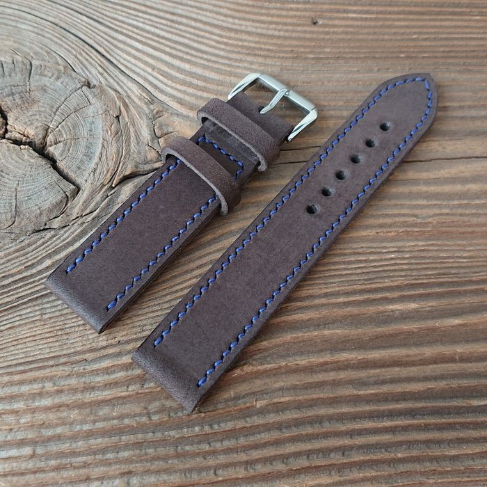 Pasek do zegarka ręcznie robiony 20 mm skóra naturalna handmade