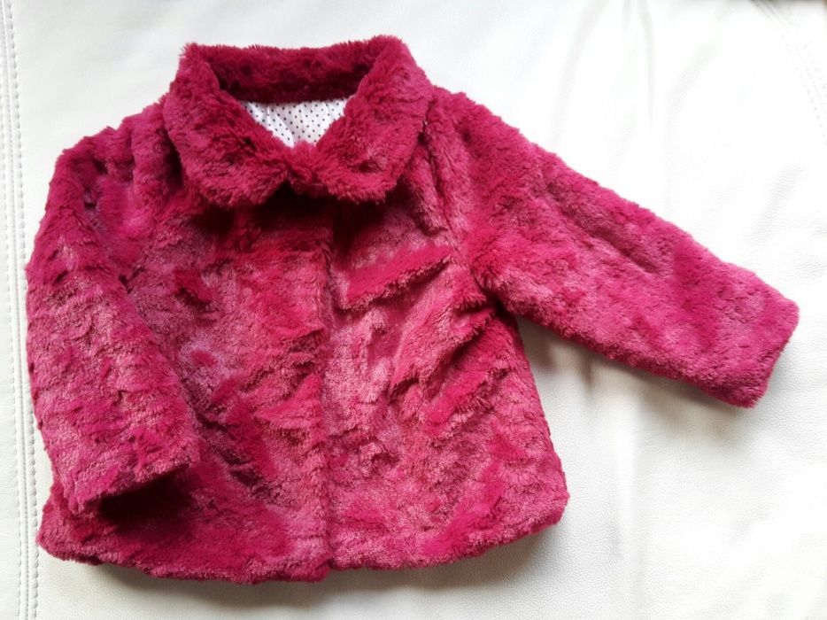 r. 80/86 futerko przejściowe kożuszek Young Dimen. RÓŻOWY BORDO