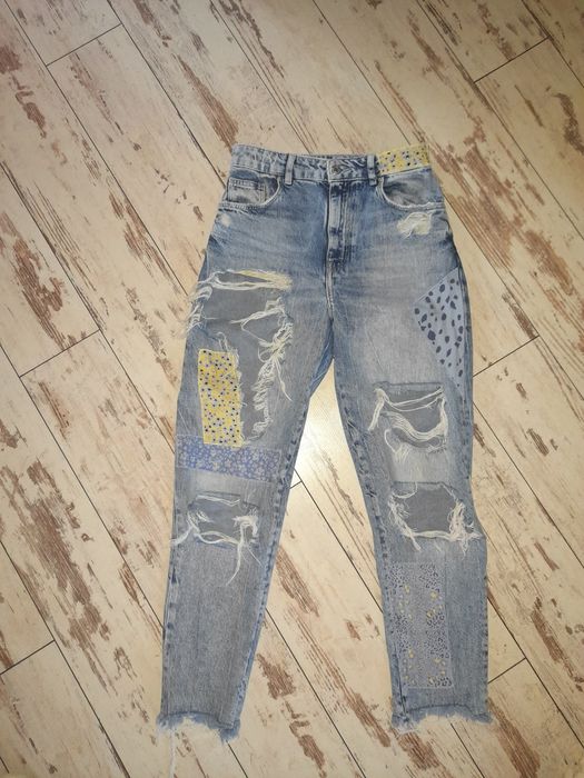 Jeansy bershka 36 damskie młodzieżowe