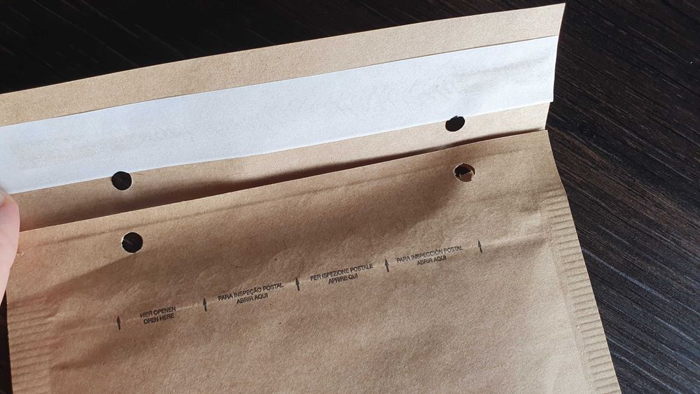 Bolsas Envelopes almofadados Kraft Caixa de 100