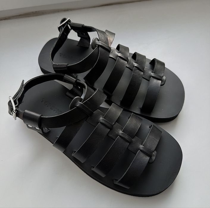 Літні шкіряні сандалі Topshop