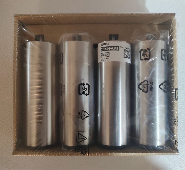 Pés em aço inoxidável IKEA