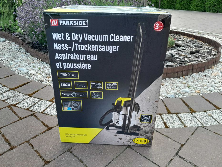 Odkurzacz warsztatowy do pracy na mokro i sucho 1300W - 19,8L. Nowy