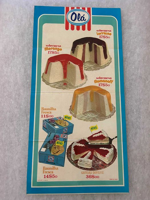 Cartaz de Gelados Olá de 1974