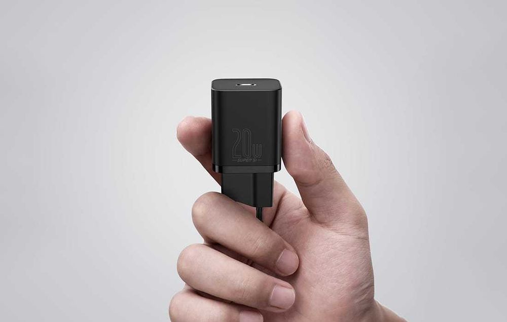 Baseus Super Si 1C Ładowarka sieciow 20W USB C +Kabel iPhone Sklep Wwa