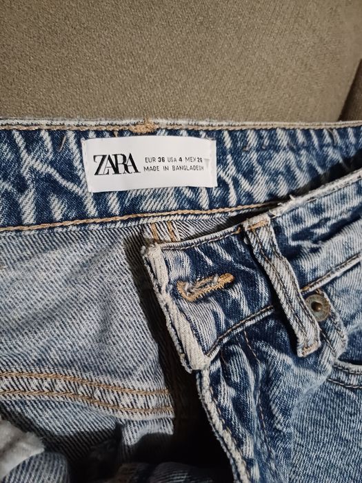 Джинси Zara 36 р сіро-голубі