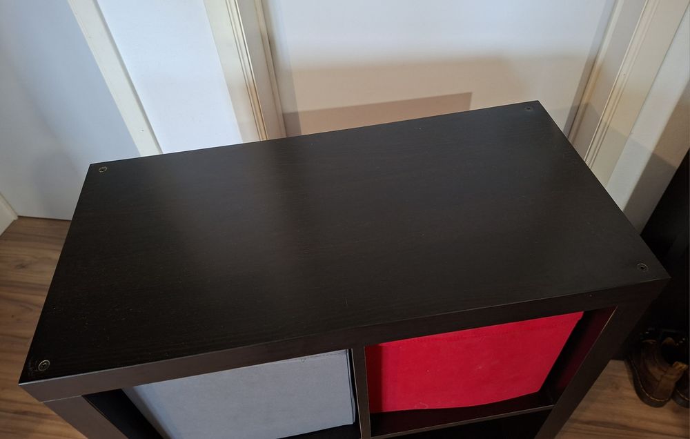 Kallax Ikea + caixas arrumação