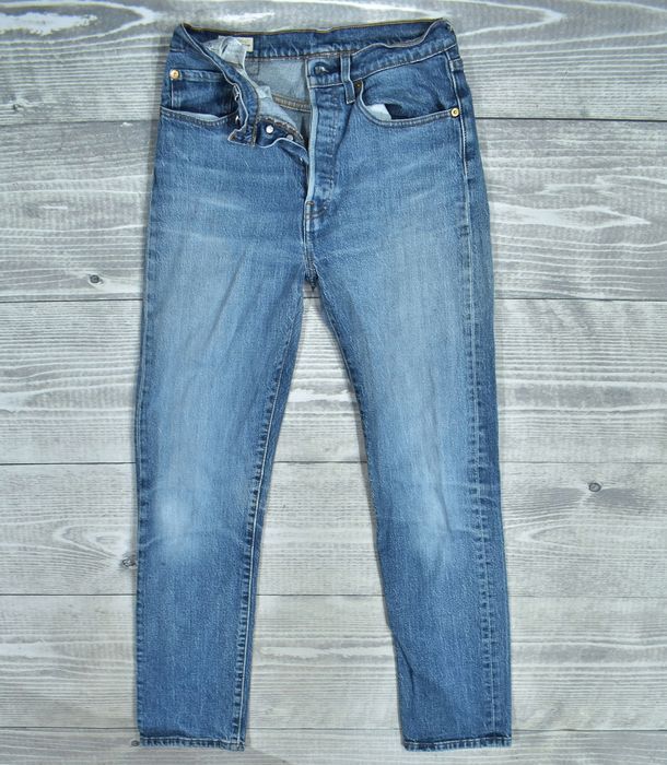 Levis 501 Cropped Damskie Spodnie Jeansowe Dżinsy W27 L30