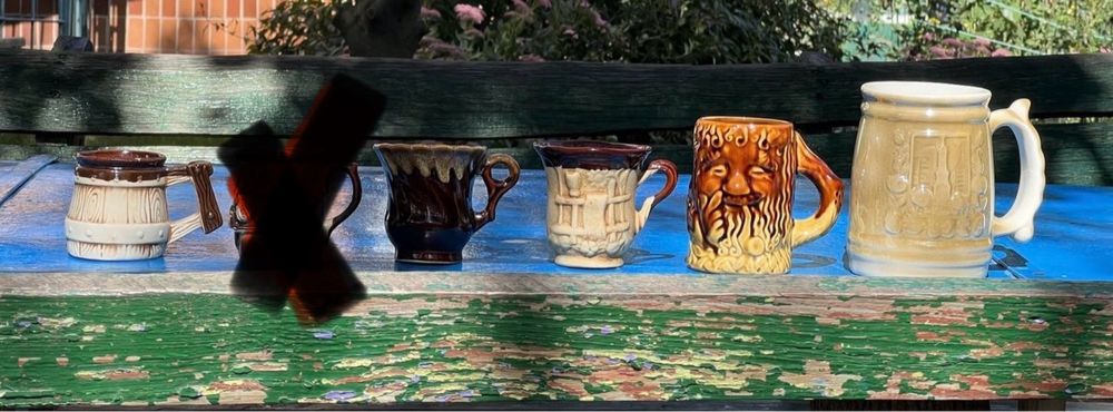 Чашка кружка глиняная пивной бокал