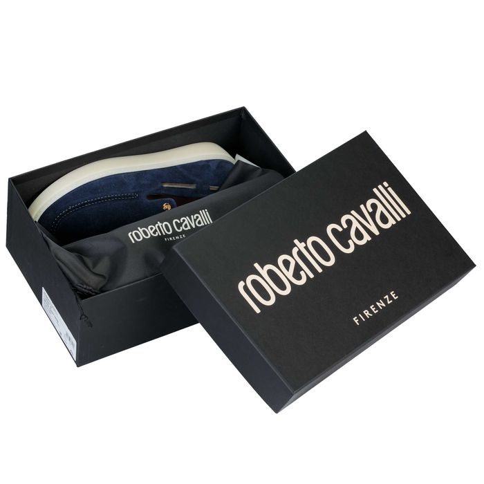 ROBERTO CAVALLI zamszowe mokasyny loafersy NOWOŚĆ ITALY