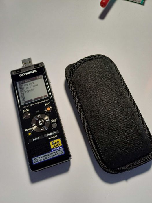 Gravador Voz Digital OLYMPUS WS-853 + MicroSD 16Gb + Bolsa Protetora