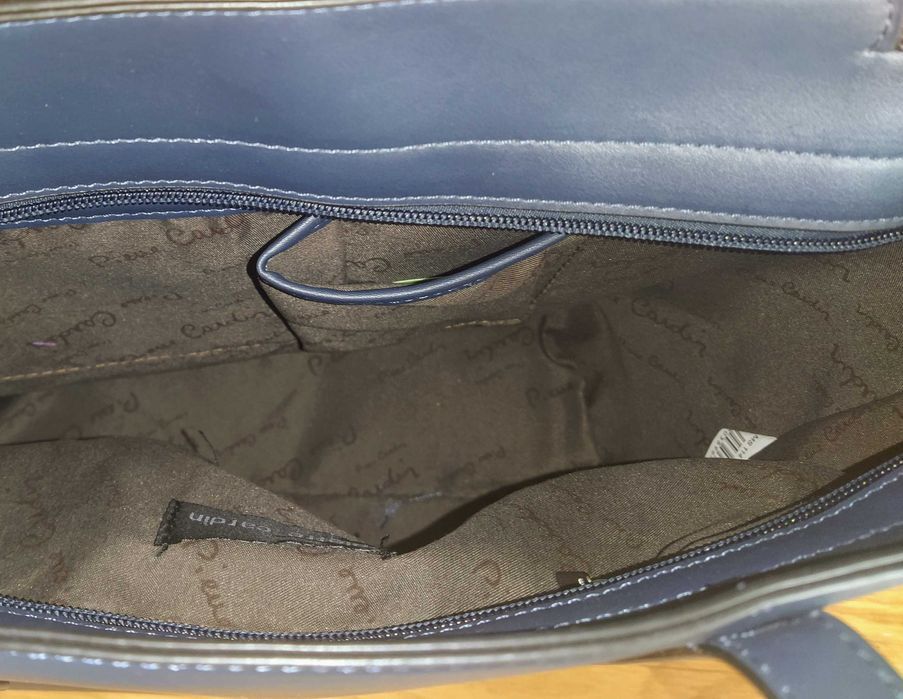 Duża torebka damska A4 Pierre Cardin - NOWA granat