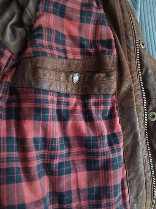 Kurtka skórzana męska