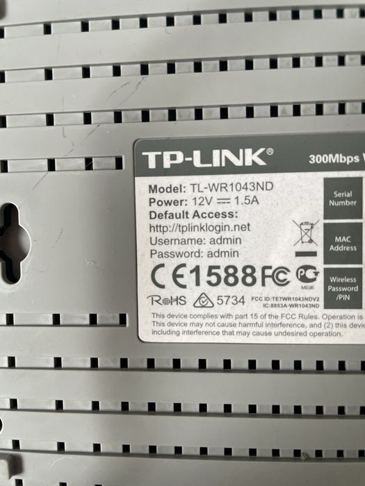 Router WiFi TP-Link LAN internet modem