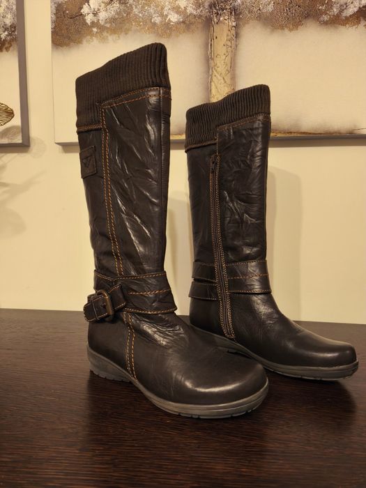 Bota senhora em pele/couro (NOVAS)